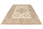 7x10 Red and Ivory Persian Traditional Rug