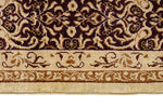 3x5 Ivory and Purple Turkish Anatolian Rug
