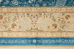 3x5 Ivory and Blue Turkish Anatolian Rug