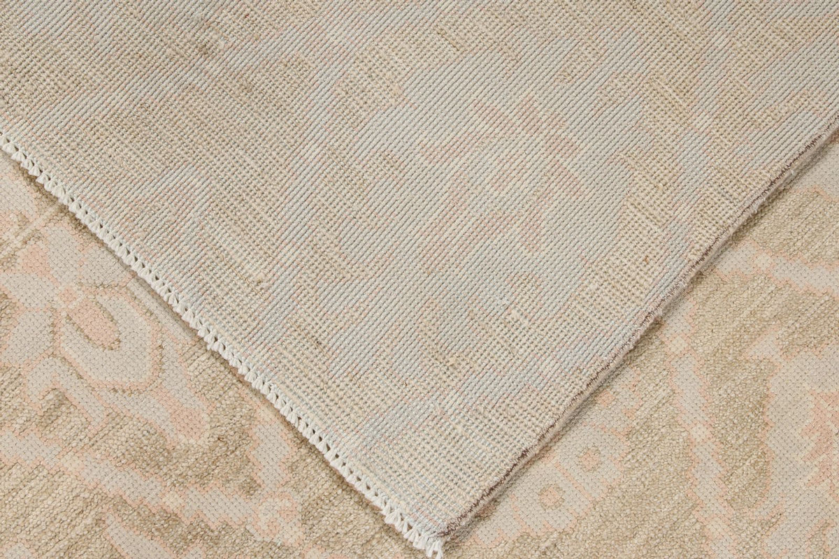 9x12 Green and Ivory Persian Rug