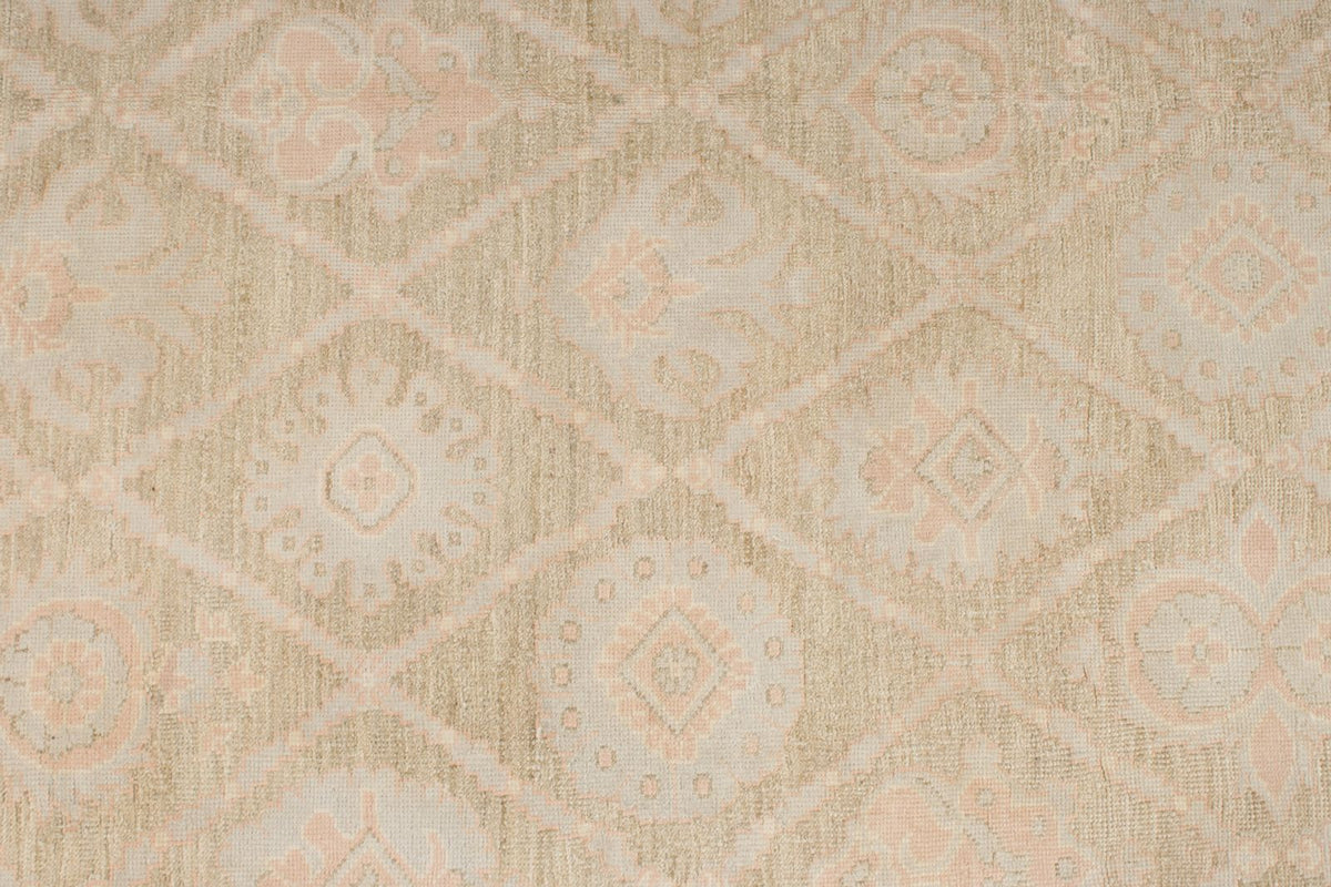 9x12 Green and Ivory Persian Rug