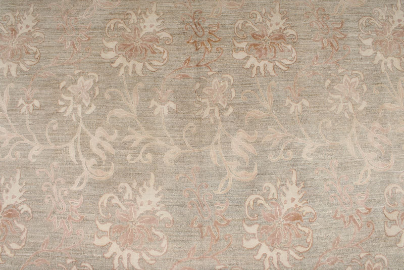 9x12 Gray and Ivory Persian Rug