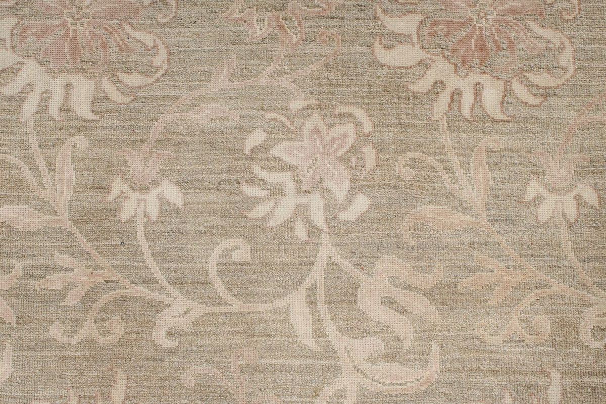 9x12 Gray and Ivory Persian Rug