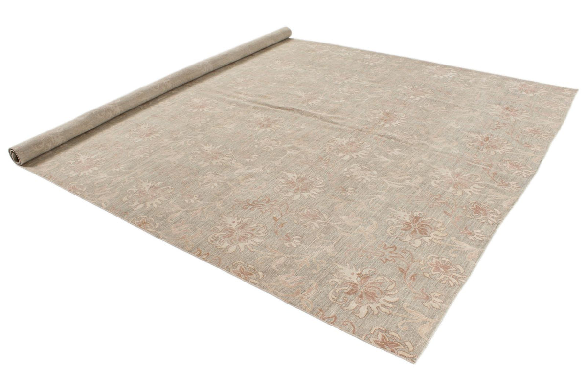 9x12 Gray and Ivory Persian Rug