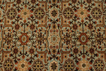 7x11 Blue and Rust Persian Traditional Rug