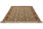 7x11 Blue and Rust Persian Traditional Rug