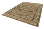 8x11 Brown and Ivory Persian Rug