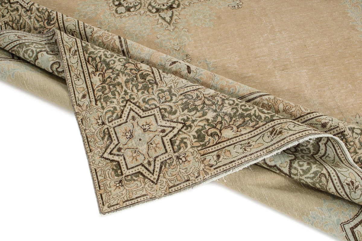 7x10 Brown and Gray Persian Rug