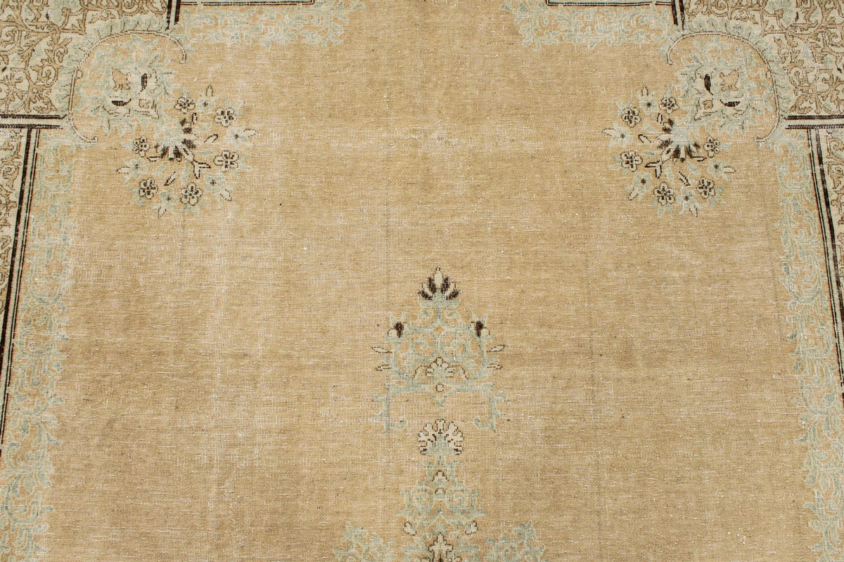 7x10 Brown and Gray Persian Rug