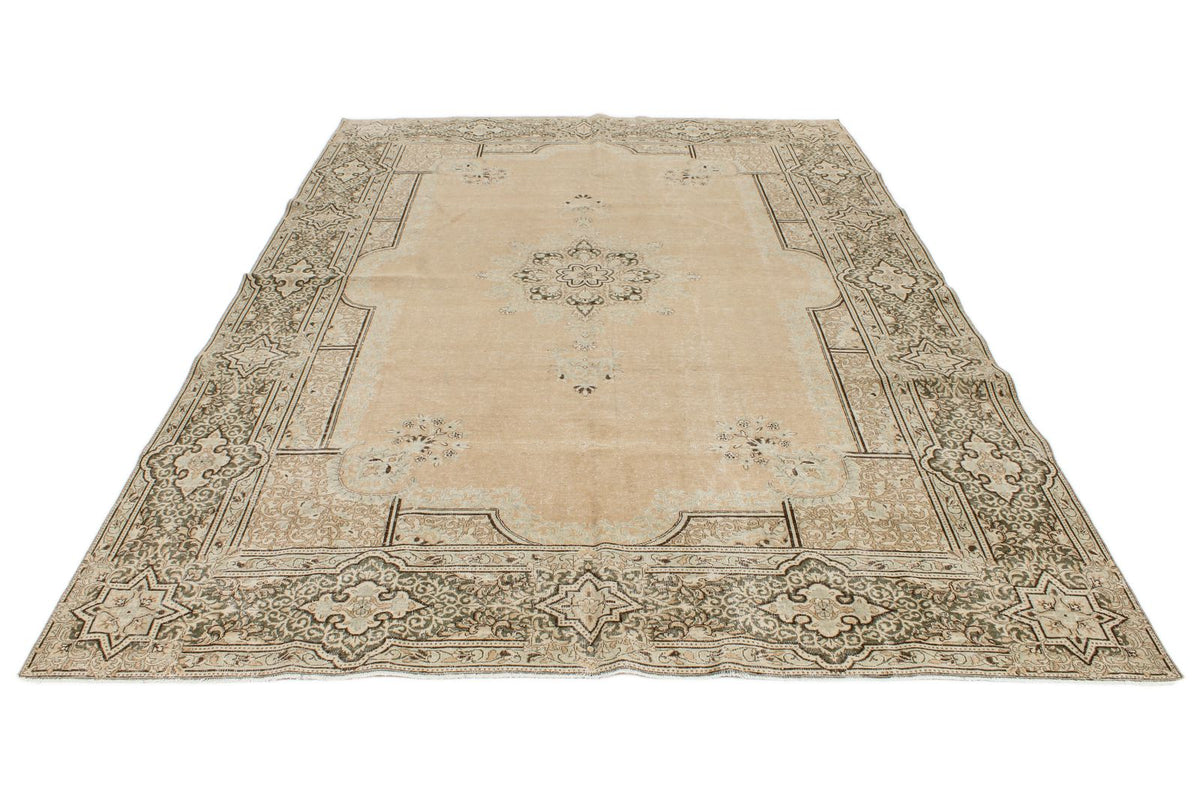 7x10 Brown and Gray Persian Rug