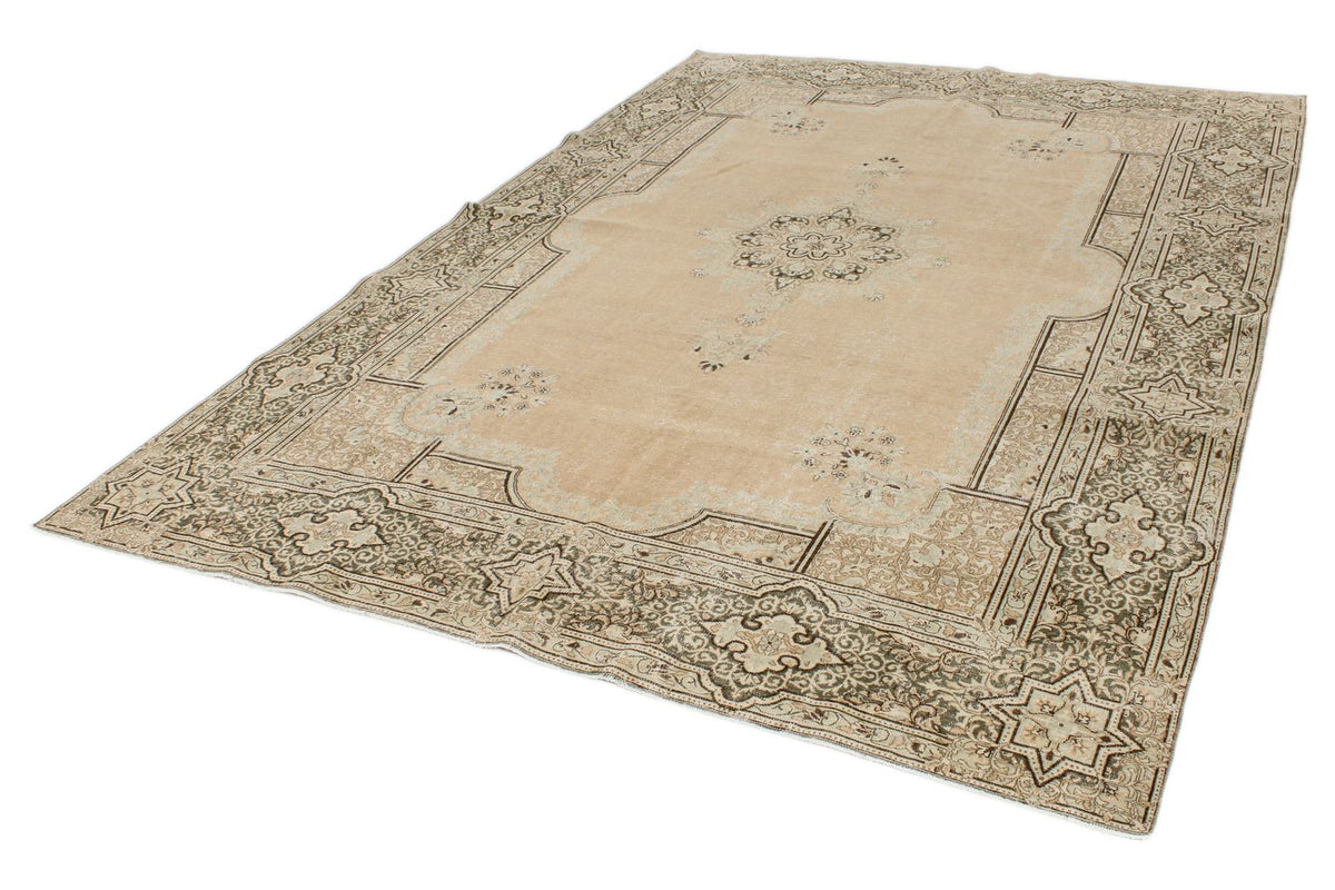 7x10 Brown and Gray Persian Rug