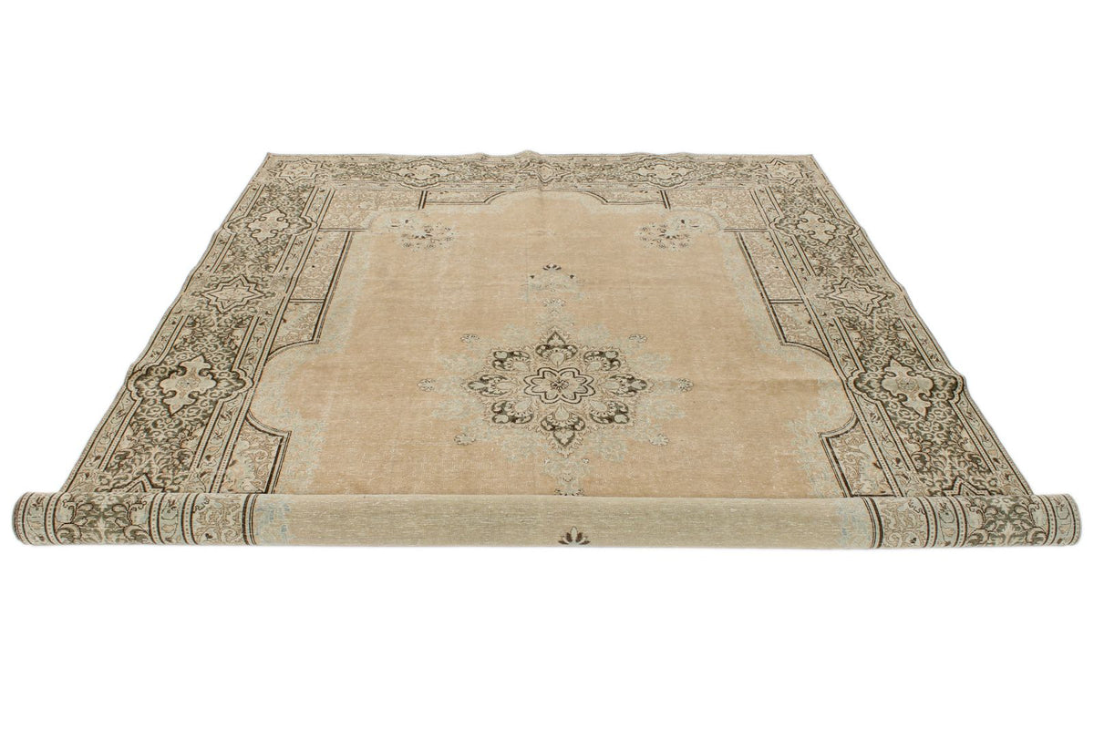 7x10 Brown and Gray Persian Rug