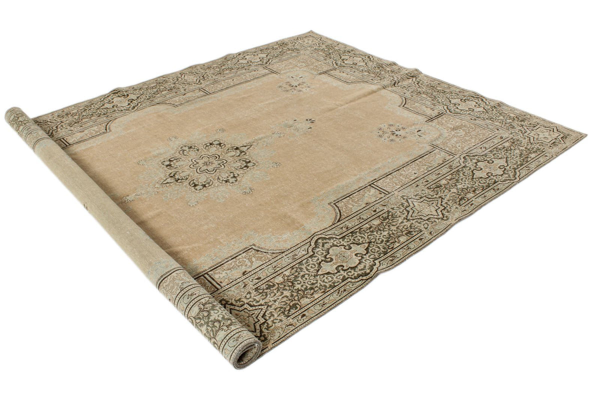7x10 Brown and Gray Persian Rug
