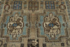 7x10 Brown and Ivory Persian Rug