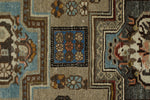 7x10 Brown and Ivory Persian Rug