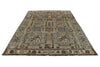 7x10 Brown and Ivory Persian Rug