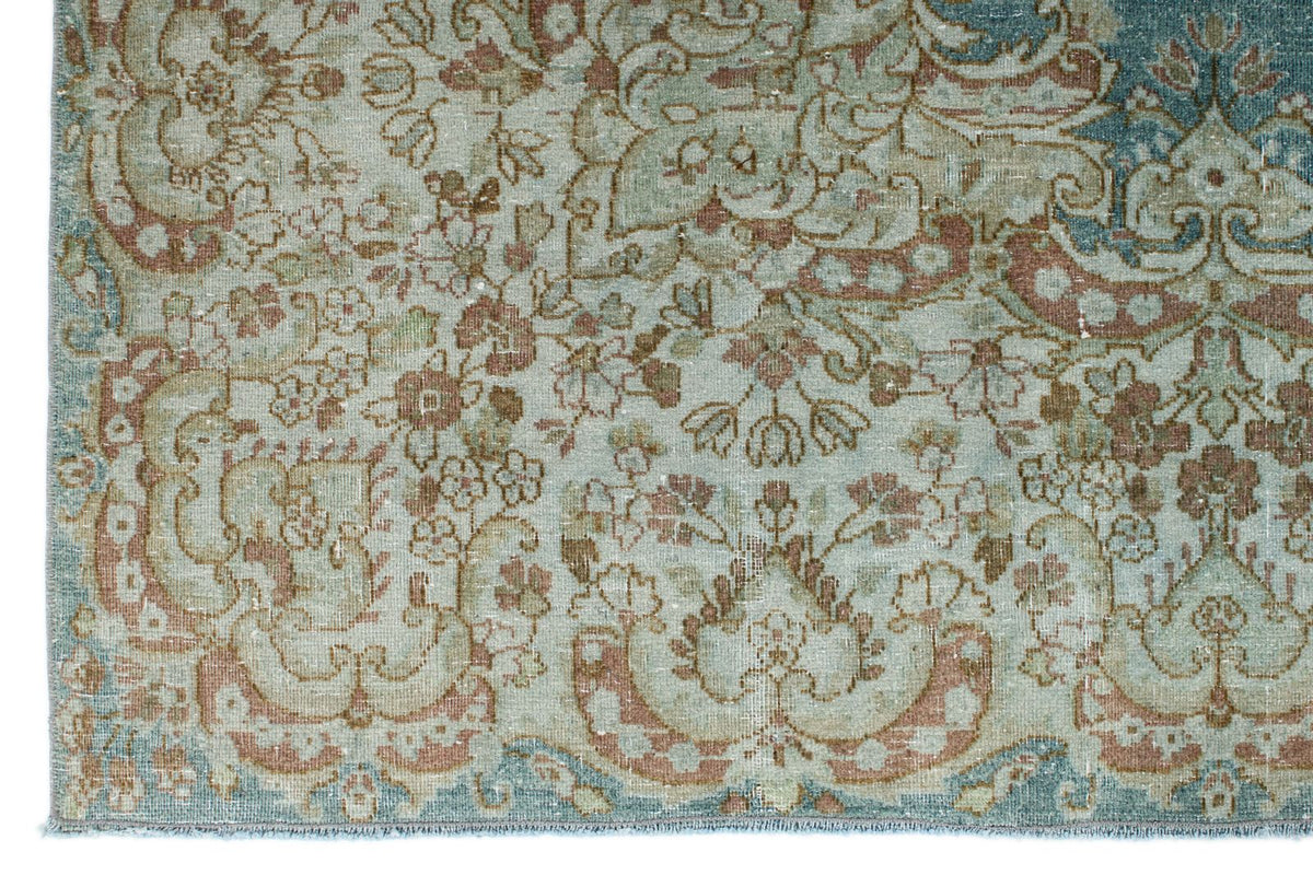 8x10 Blue and Ivory Persian Rug