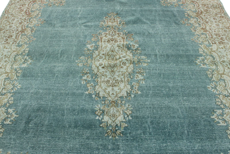 8x10 Blue and Ivory Persian Rug