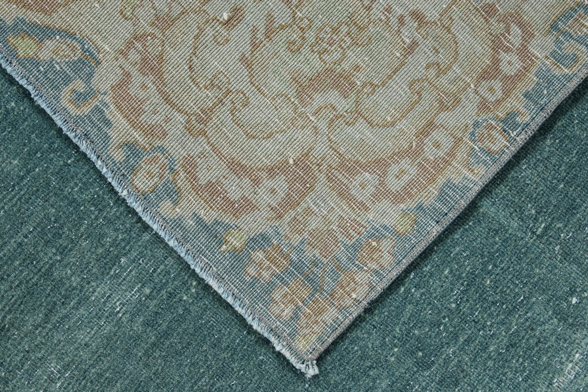 8x10 Blue and Ivory Persian Rug
