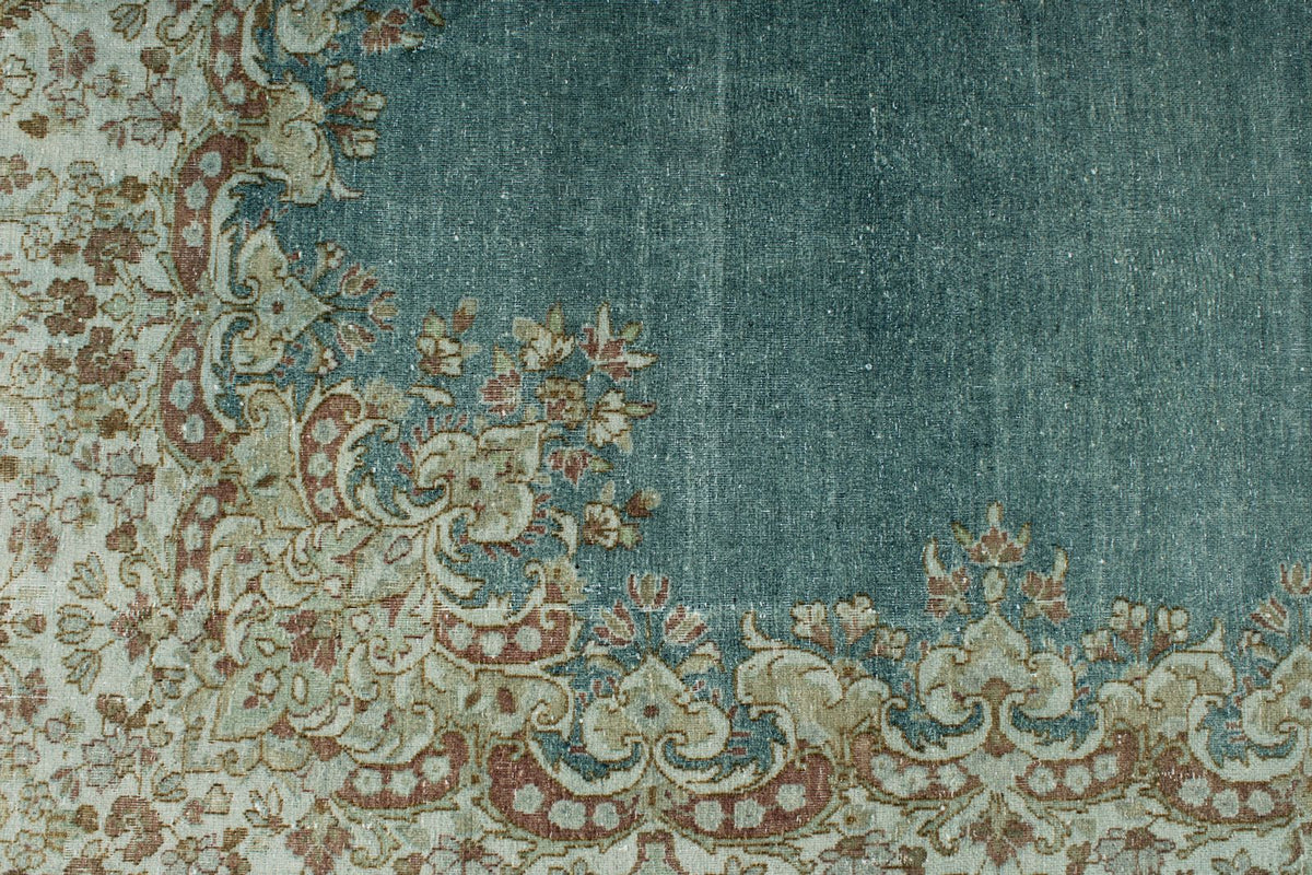 8x10 Blue and Ivory Persian Rug