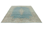 8x10 Blue and Ivory Persian Rug