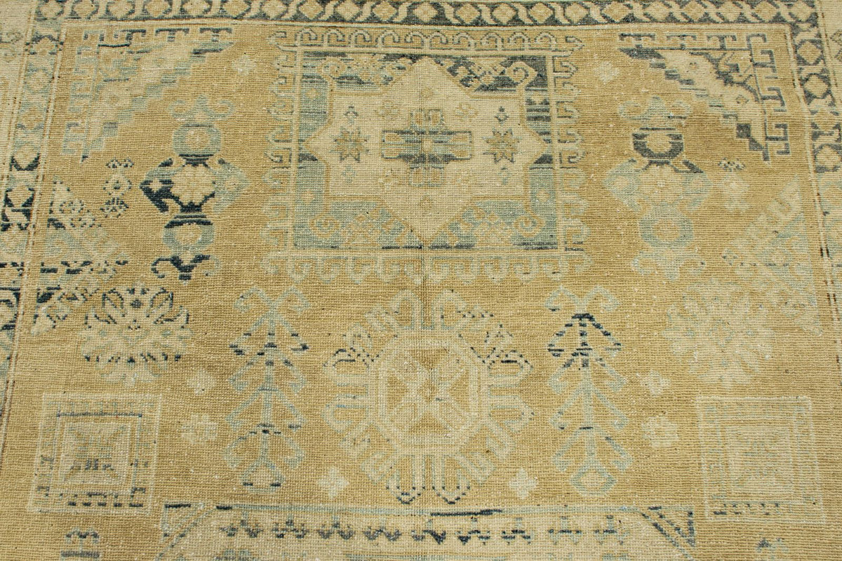 6x9 Brown and Ivory Persian Rug