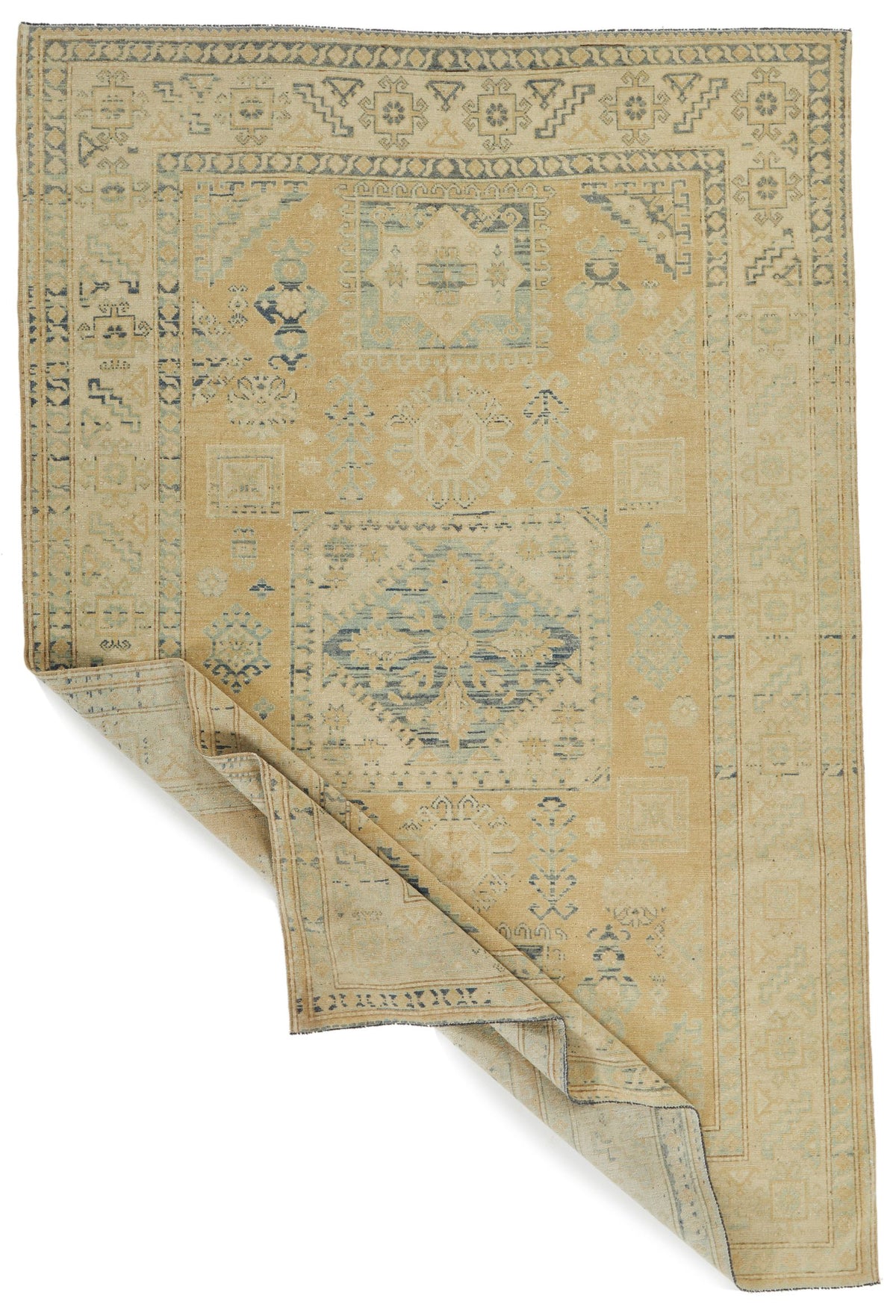 6x9 Brown and Ivory Persian Rug