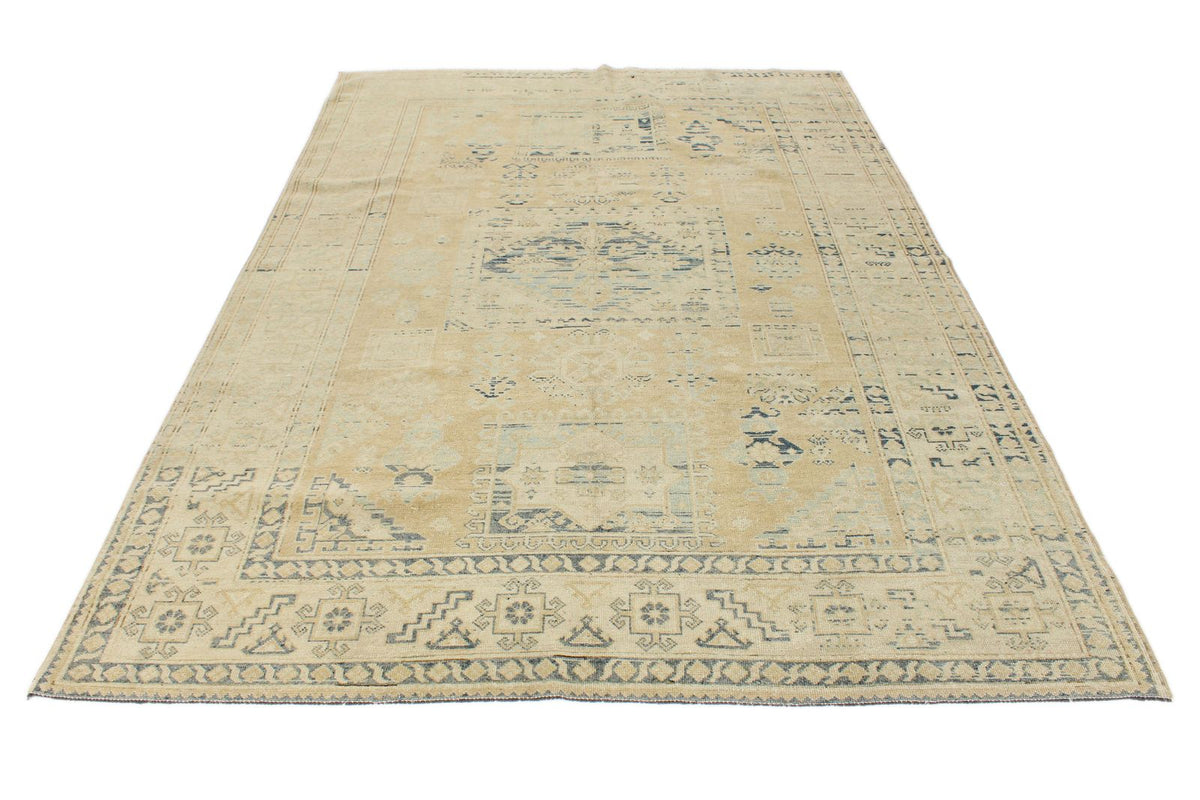6x9 Brown and Ivory Persian Rug