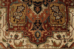 8x10 Ivory and Rust Anatolian Persian Rug