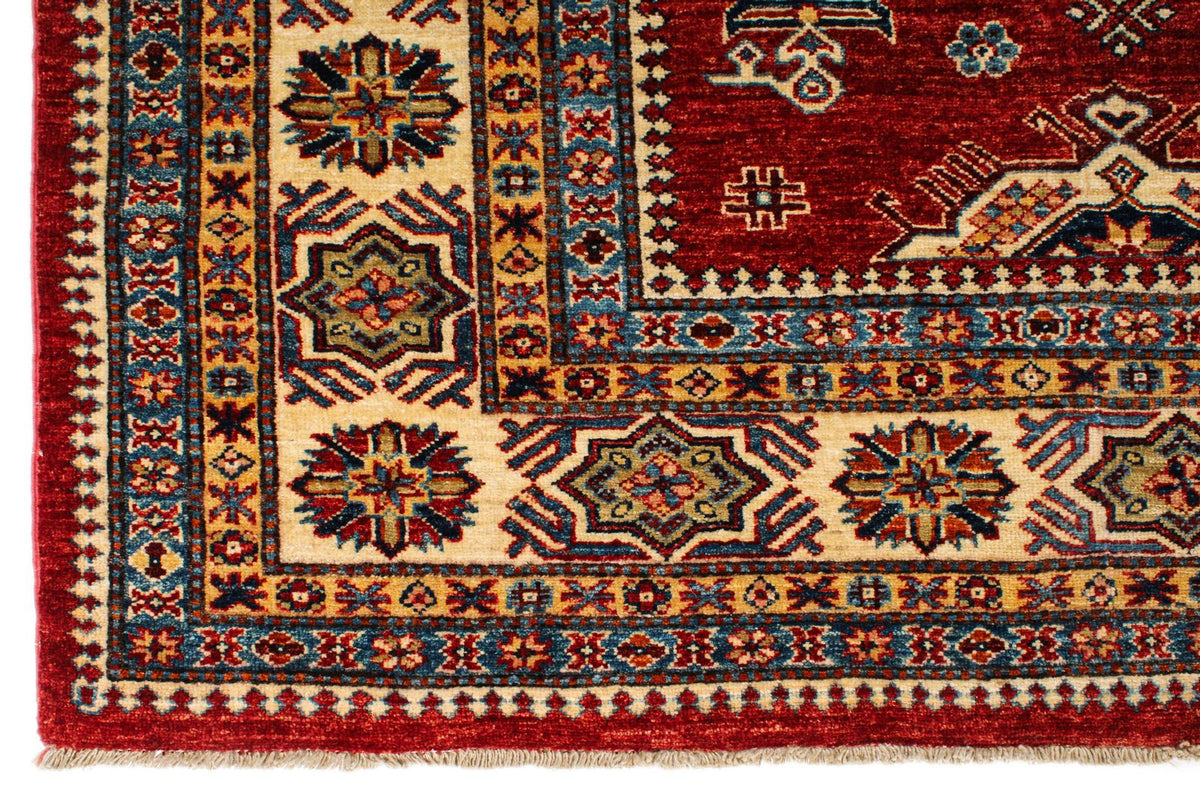 10x14 Red and Multicolor Kazak Tribal Rug