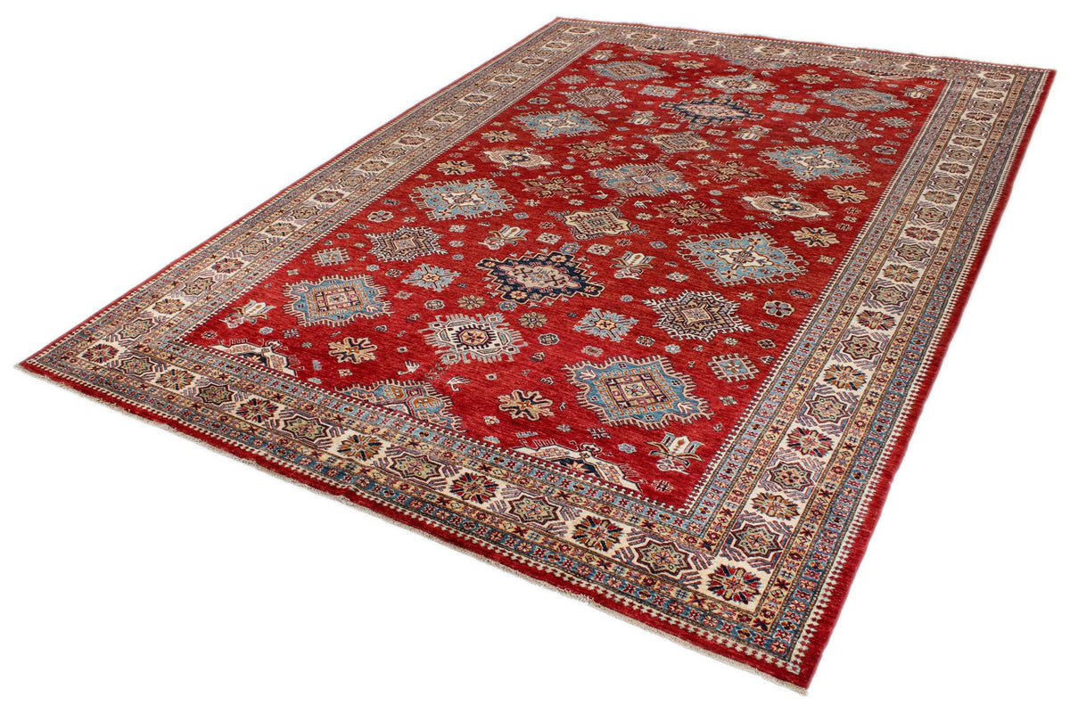 10x14 Red and Multicolor Kazak Tribal Rug