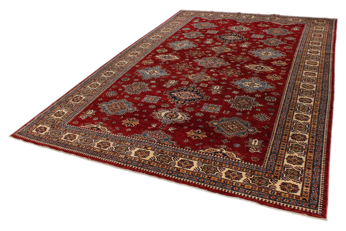 10x14 Red and Multicolor Kazak Tribal Rug