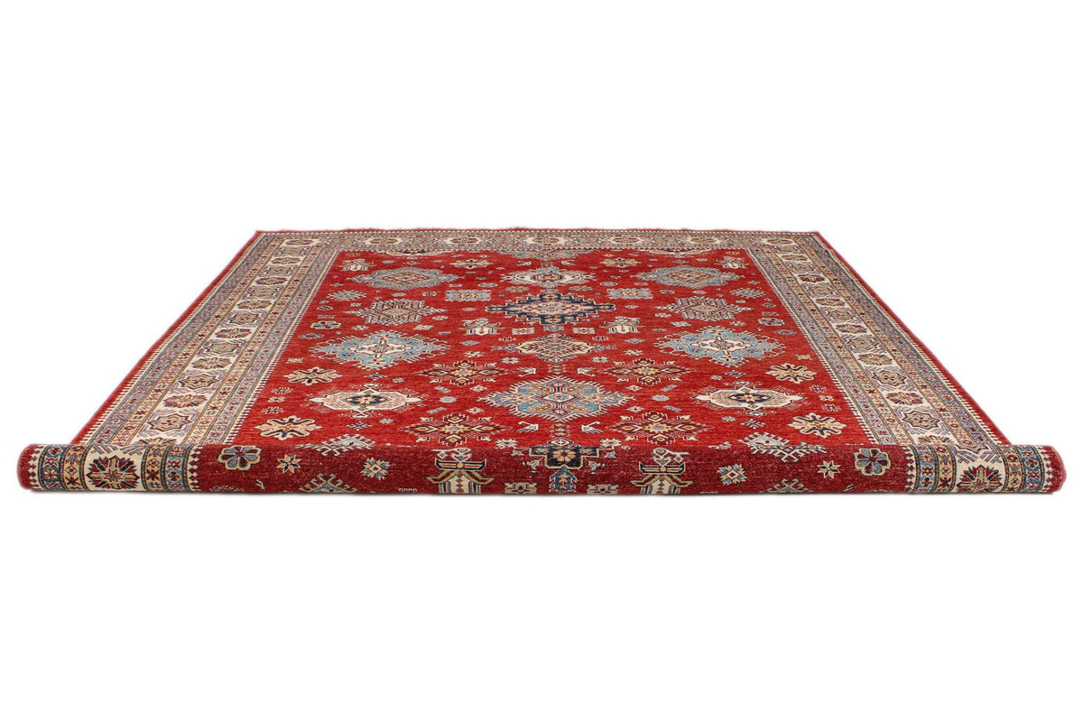 10x14 Red and Multicolor Kazak Tribal Rug