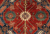 8x14 Red and Navy Traditional Rug