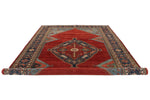 8x14 Red and Navy Traditional Rug