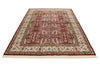 6x9 Red and Ivory Turkish Silk Rug