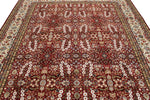 8x10 Red and Ivory Turkish Silk Rug