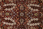 8x10 Red and Ivory Turkish Silk Rug