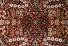 8x10 Red and Ivory Turkish Silk Rug