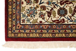 8x11 Red and Ivory Turkish Silk Rug