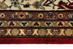 8x11 Red and Ivory Turkish Silk Rug