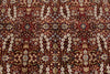 8x11 Red and Ivory Turkish Silk Rug