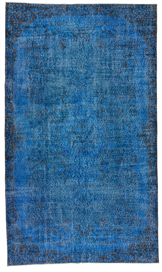 6x9 Black and Blue Modern Contemporary Rug