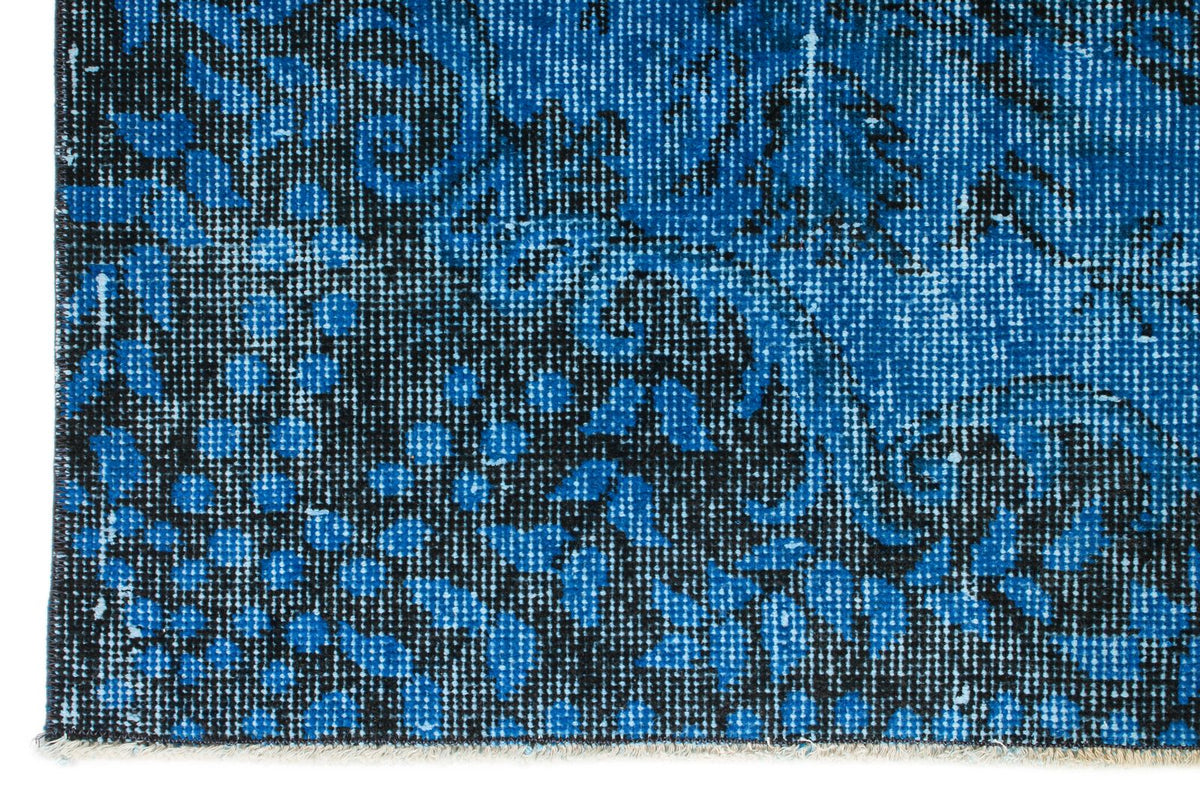 6x9 Black and Blue Modern Contemporary Rug