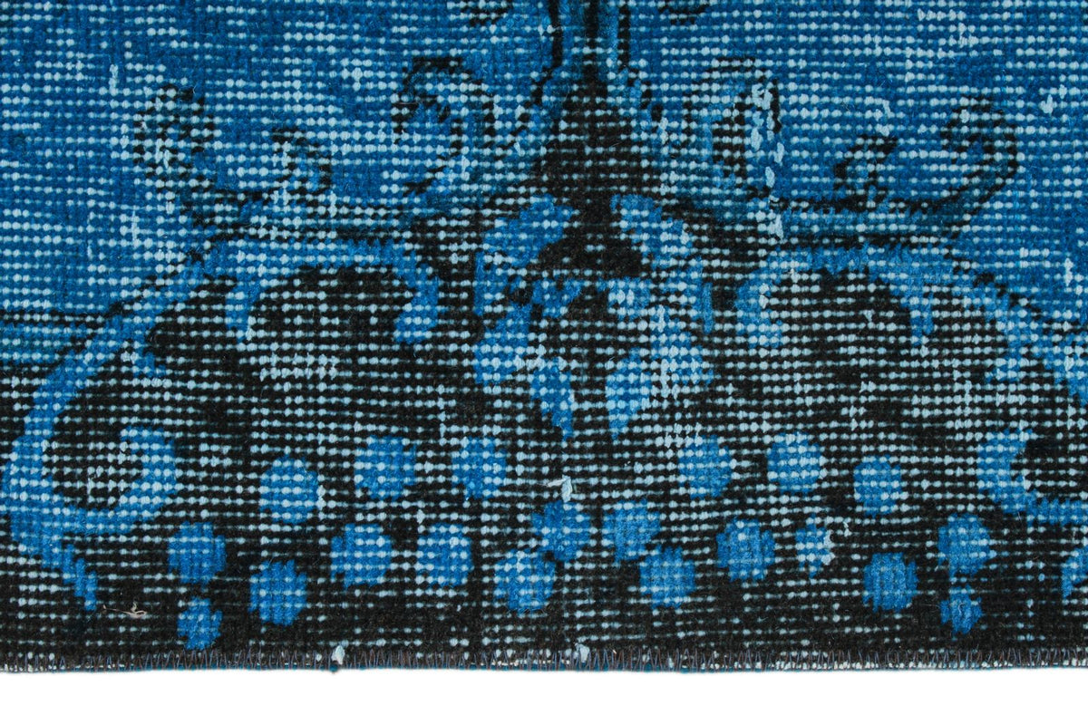 6x9 Black and Blue Modern Contemporary Rug
