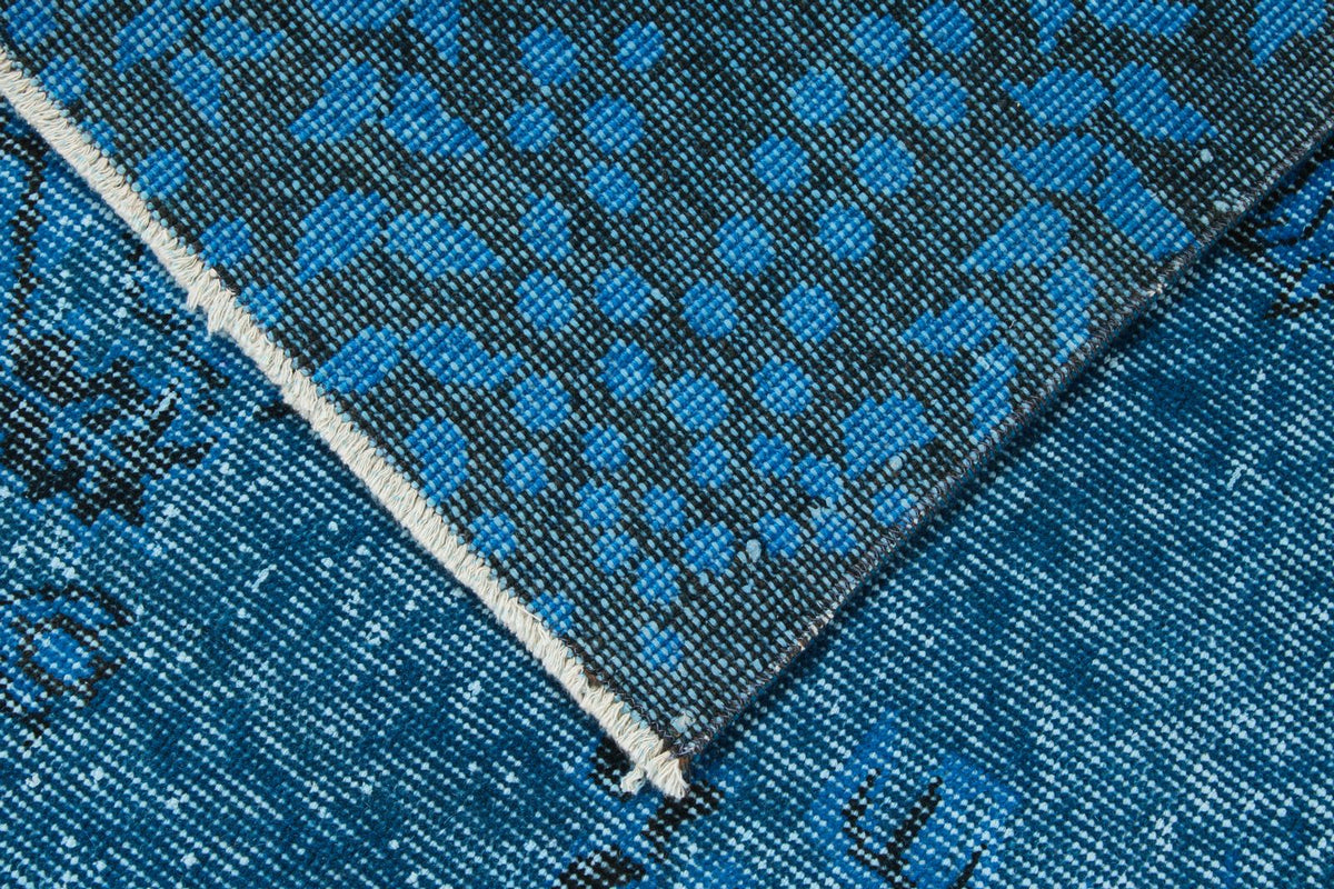 6x9 Black and Blue Modern Contemporary Rug