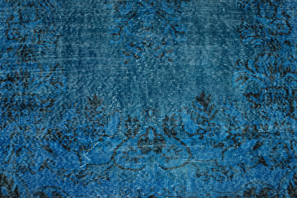 6x9 Black and Blue Modern Contemporary Rug