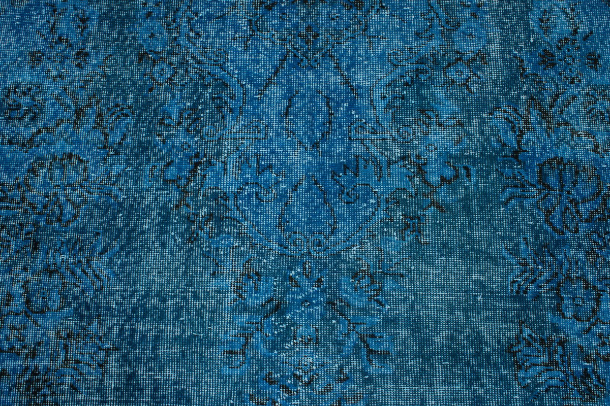 6x9 Black and Blue Modern Contemporary Rug