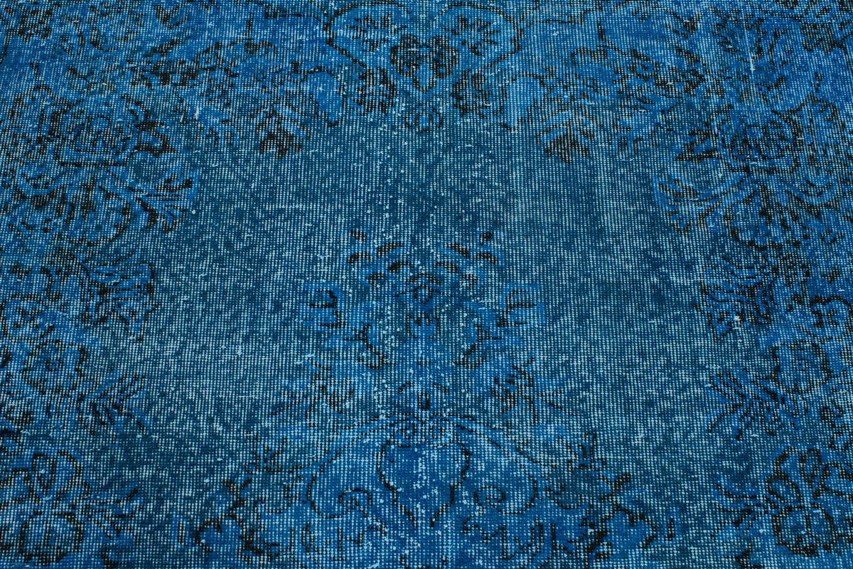 6x9 Black and Blue Modern Contemporary Rug