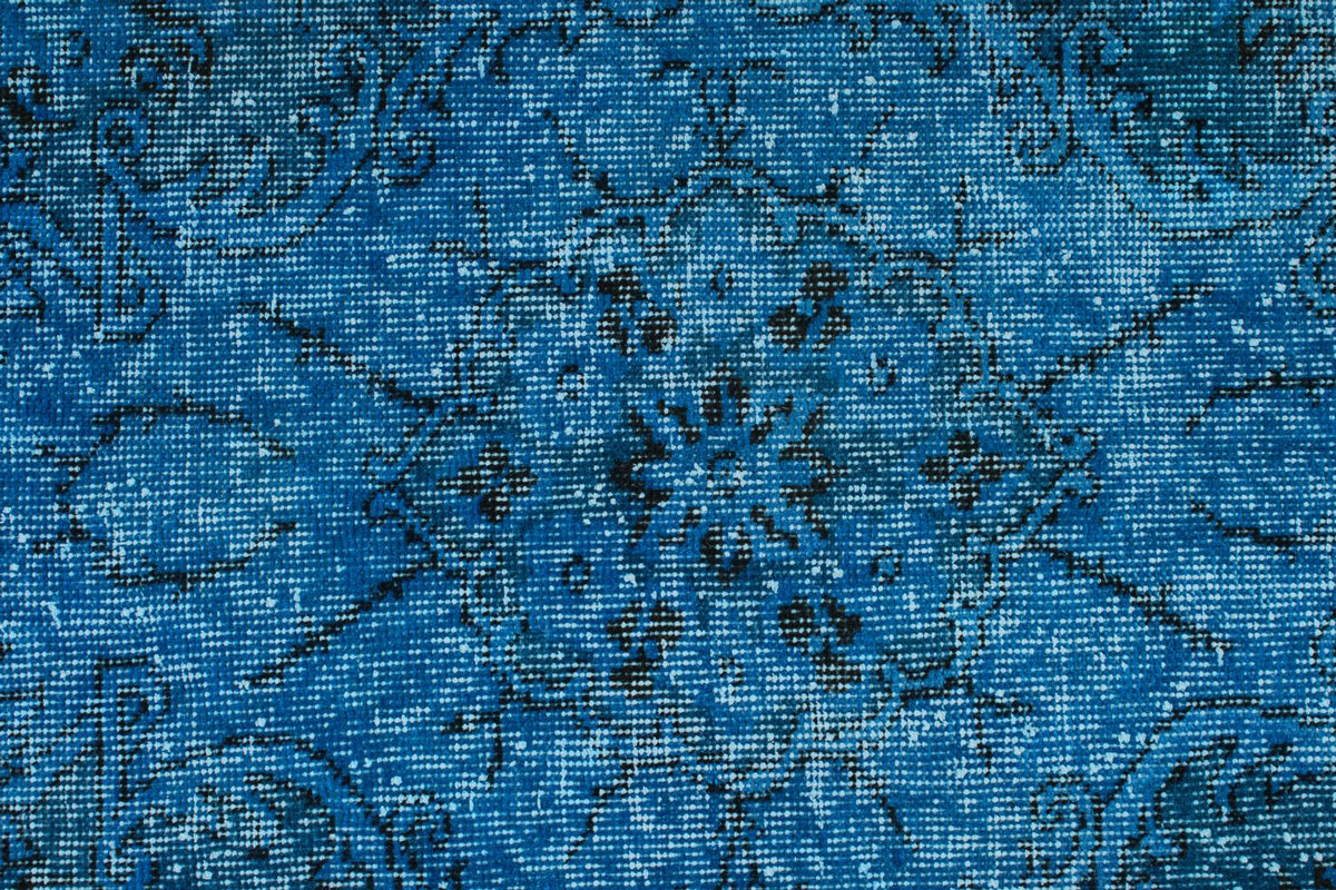 6x9 Black and Blue Modern Contemporary Rug